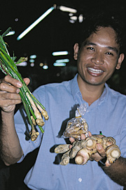 Mangfoldighed af ingefær i Thailand